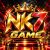 NK7 Game 3D logo with red and gold metallic design and neon lighting